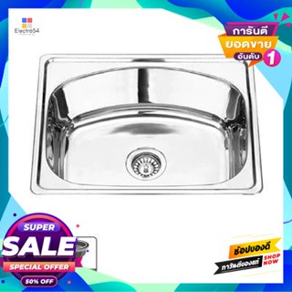 Hole อ่างล้างจานฝัง 1 หลุม Teka Linea รุ่น Viva 1B ขนาด 55 X 44 X 20 ซม. สีสเตนเลส1 Hole Embedded Sink Teka Linea Viva 1