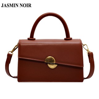 Jasmin NOIR กระเป๋าถือ กระเป๋าสะพายไหล่ หนัง PU สไตล์เรโทร สําหรับสตรี