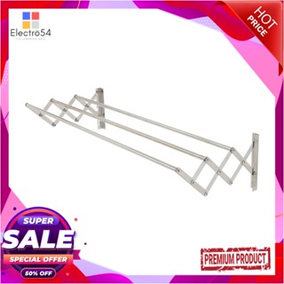 WALL ราวติดผนังสเตนเลสรุ่นตรง3เส้น 100cm PLIMWALL RACK STAINLESS 3 BARS 100cm PLIM