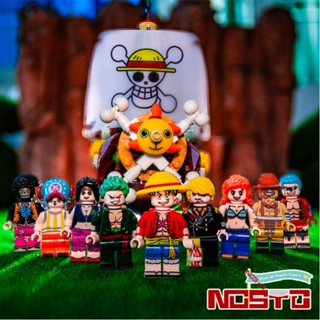 สร้างปริศนา Minifigures Franky Tony Tony Chopper Monkey D. Luffy Nami Shanks มินิฟิกเกอร์ One Piece ของเล่นของขวัญ