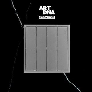 ART DNA รุ่น D3 Series Switch 4 Gang สีGrey design switch สวิตซ์ไฟโมเดิร์น สวิตซ์ไฟสวยๆ ปลั๊กไฟสวยๆ