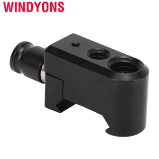 Windyons for NATO Rail Clamp Aluminum Alloy Camera Cage Extension Quick Release with 1/4 Inch 3/8 Screw Hole Vlog Shooting