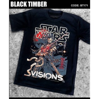 BT 171 STAR WARS VISIONS เสื้อยืด ลายหนัง สกรีนลาย ผ้าหนา Movie BT Black Timber S M L XL XXL