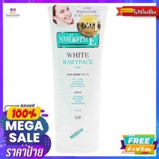 Smooth E(สมูท อี) สมูทอี ไวท์ เบบี้เฟส โฟม 6 ออนซ์ Smooth E White Babyface Foam 6 oz.ทำความสะอาดผิวหน้า