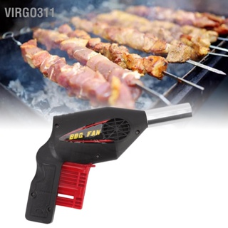  Virgo311 BBQ Air Blower Ventilator แบบพกพาปิคนิคมือถือพัดลมแคมป์ปิ้งเครื่องมือทำอาหารสำหรับการเดินทางกลางแจ้งบาร์บีคิว