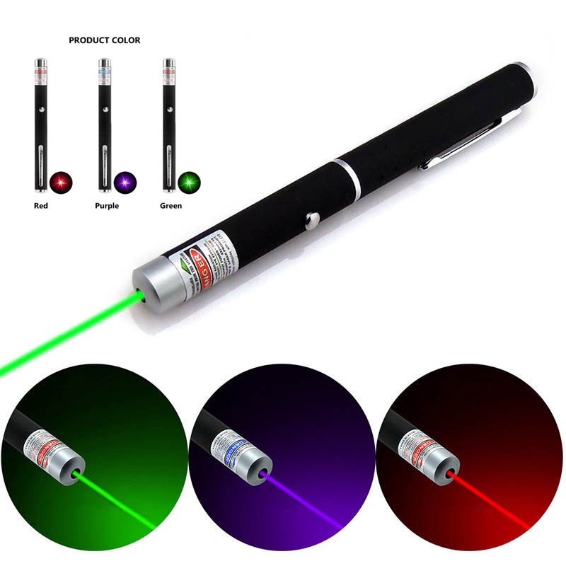 【พร้อมส่ง】ปากกาชี้เลเซอร์ 5mw 3 สี สีเขียว สีแดง ปากกาเลเซอร์ พลังงานสูง สีเขียว เลเซอร์เขียว แรงจริง วัตต์แท้ แรงมาก ปากกาเลเซอร์ เลเซอร์เขียว Green Laser 303 แรงจริง วัตต์แท้ แรงมาก