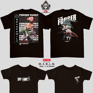 เสื้อยืด พิมพ์ลายอนิเมะ Karimake SPY X FAMILY FORGER FAMILY สําหรับเด็ก_05