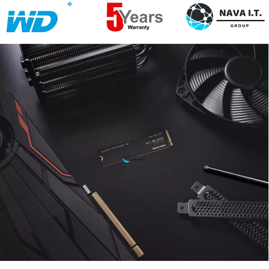 🛵มีส่งด่วน💨 WD SSD M.2 NVMe WD BLACK SN770 1TB GEN 4.0 (WDS100T3X0E)