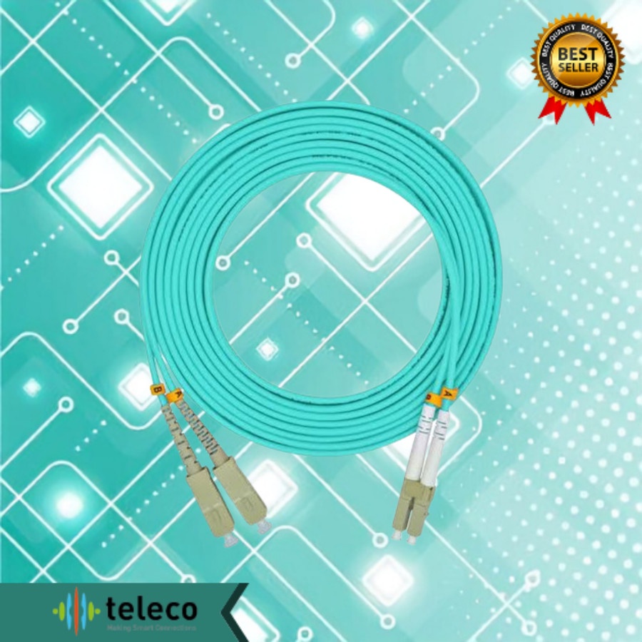 2m Patchcord SC - LC Multimode OM4 Patch Cord Fiber Optic Core Duplex