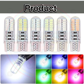 ✨ใหม่✨ หลอดไฟหรี่ 2สเต็ป ซิลิโคนเจล T10 12v. W5W 24ชิปLED นิ่ง กระพริบ