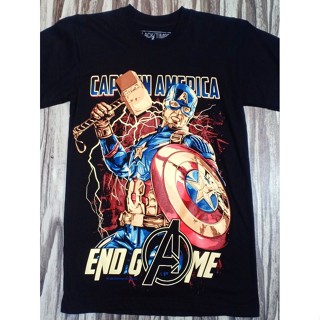 BT139 CAPTAIN AMERICA STEVE RODGERS END GAME MARVEL UNIVERSE AVENGERS HERO MOVIE ORIGINAL BLACK TIMBER COTTON T-SHI_04