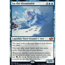 Isu the Abominable การ์ด Magic The Gathering ของแท้จากชุด Jumpstart 2022