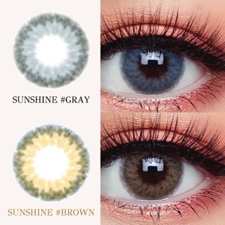 คอนแทคเลนส์ (ลิมิเตด) รุ่น Sunshine Gray / Brown &lt;&lt;&lt; แบบสายตาปกติและสายตาสั้น