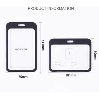 ป้ายแขวนบัตร ที่ใส่บัตร ที่ใส่การ์ด Card Holder บัตรนักเรียน บัตรพนักงาน สีดำ สีเทา แนวตั้ง แนวนอน