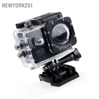 Newyork251 กล้องแอคชั่นแคมเมราหน้าจอ 2in ความละเอียดสูง 4K ภาพคมชัด กล้องใต้น้ำกันน้ำ 30 ม