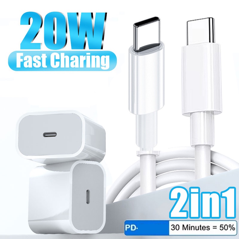 พร้อมส่งทันที PD Charger PD 20W Fastcharger Type-C เปลี่ยนเป็นสาย รองรับ L to C