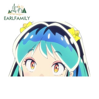 Earlfamily สติกเกอร์ไวนิล ลายการ์ตูนอนิเมะ Urusei Yatsura Lum ขนาด 13 ซม. x 8.9 ซม. กันรอยขีดข่วน สําหรับตกแต่งรถยนต์ รถบรรทุก DIY