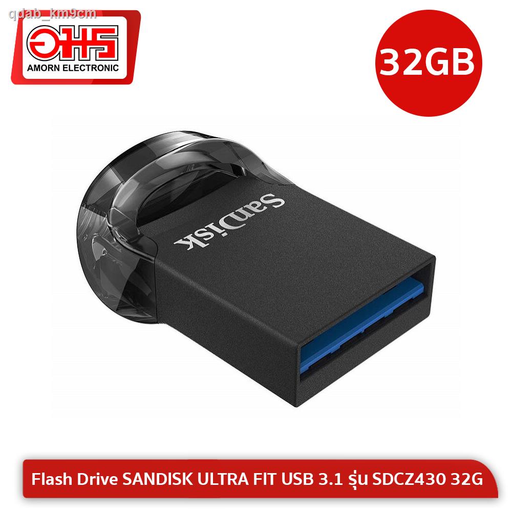 Flash Drive SanDisk ULTRA FIT USB 3.1 รุ่น SDCZ430 32G usb 3.0 flashdrive แฟลชไดร์ฟ แฟลชไดร์ฟเพลง แฟลชไดร์ฟร 32gb อมรออน