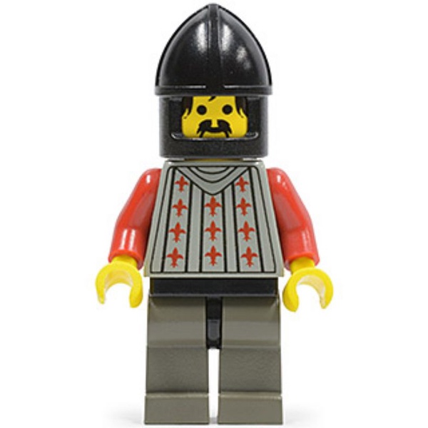 Lego Minifigure Castle Fright Knights cas027 Fright Knights - Knight 2, Black Chin-Guard