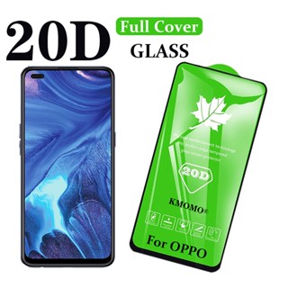 ฟิล์มกระจกนิรภัยกันรอยหน้าจอ 20D สีดํา สําหรับ OPPO Reno 6 6z 5 4 Se 4z 4f Lite 3 Pro 2z 2f 2 10x Zoom 4G 5G