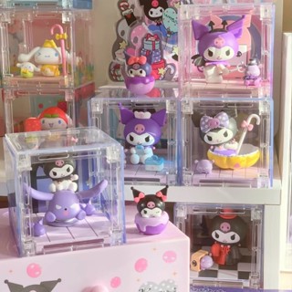 Sanrio x MOETCH กล่องปริศนา Kuromi Tricksters กล่องสุ่ม ฟิกเกอร์ลับ ของสะสม พร้อมกล่องเก็บ ฟรี 7 แบบ และ 2 ความลับ