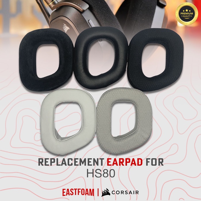 Earpad Earcup Corsair HS80 HS 80 HS-80 ฟองน้ํารองหู