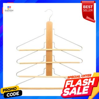 Hanger ไม้แขวน ไม้ KASSA HOME รุ่น LT0304N/1 (แพ็ค 1 ชิ้น) สีบีชWooden Hanger KASSA HOME Model LT0304N/1 (Pack 1 Piece)