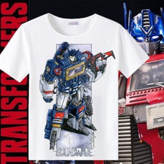 ❁¤Transformers Optimus Prime เสื้อยืดชายภาพยนตร์ Megatron Bumblebee อุปกรณ์ต่อพ่วงแขนสั้นพี่น้องชุดเสื้อผ้าฤดูร้อน_11