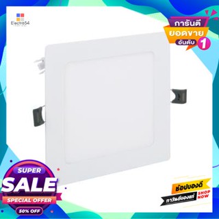 Downlight โคมดาวน์ไลท์หน้าเหลี่ยม 4 นิ้ว LED 9W Warm White EVE LIGHTING รุ่น SQ Panel Light 9W WW สีขาวSquare Downlight