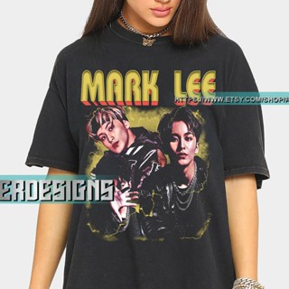 เสื้อยืดแฟชั่น 2022 Mark lee Shirt Korean Pop Singer Kpop Fans T shirt Gift NCT Dream Member Korean Grup Music Vint_09