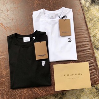 ORIGINAL Burberry Embroidered Logo Patch T-Shirt Tee Lelaki Premium Outlet 80140201 80140211_01