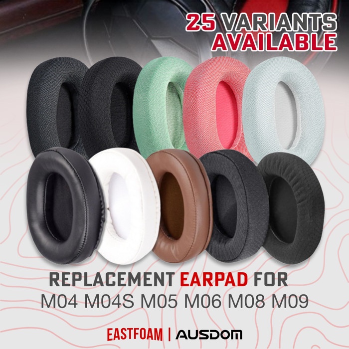 Earpad Earcup AUSDOM M04 M04S M05 M06 M08 M09 M 04 s 05 06 แผ่นรองหูฟัง