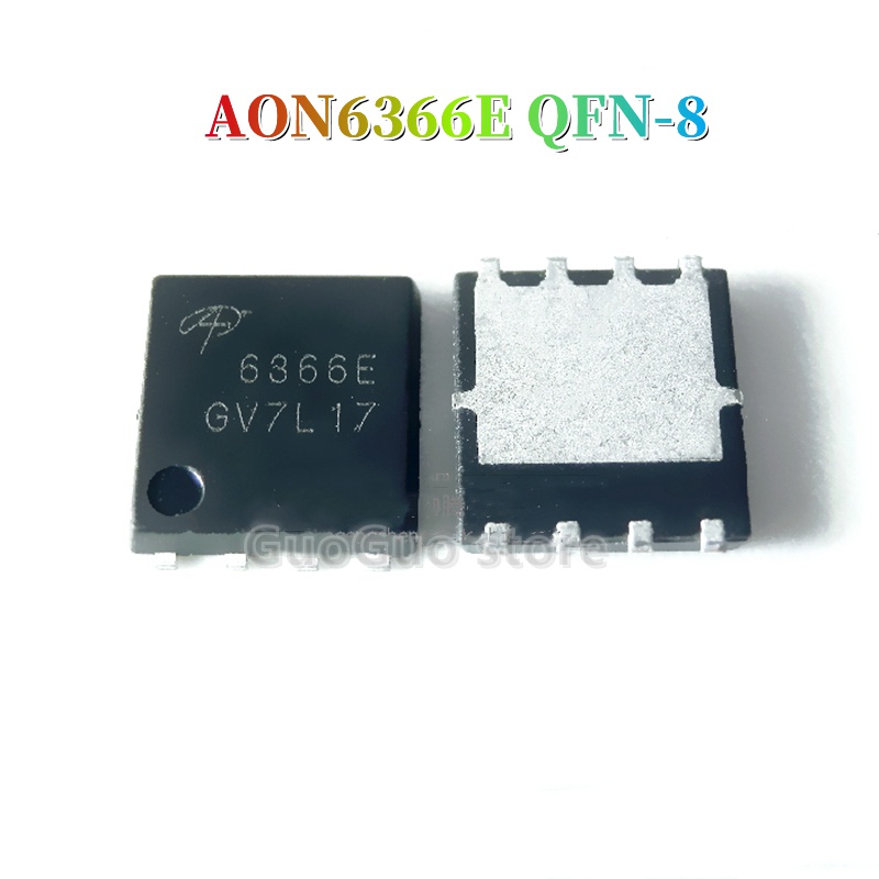 AON6366 QFN-8 5 ชิ้น AON6366E 6366E QFN N-channel MOSFET ใหม่ pxb9