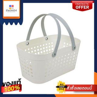 ตะกร้าอเนกประสงค์พร้อมหูหิ้ว (ใหญ่) Circle KASSA HOME TG59792 รุ่น 41.5 x 27 x 39 ซม.Multipurpose basket with handle (la