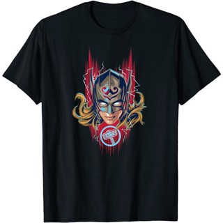 แขนสั้นโอเวอร์ไซส์เสื้อยืด พิมพ์ลาย Marvel Thor Love and Thunder Mighty Thor สําหรับผู้ชายS-4XL_07