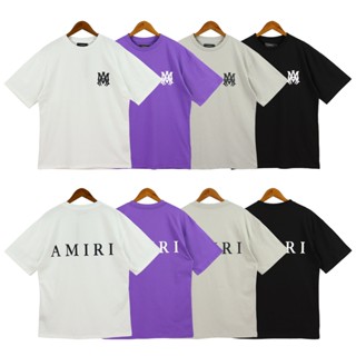 Amr เสื้อยืดแขนสั้นลําลอง แฟชั่นสําหรับผู้ชาย และผู้หญิง