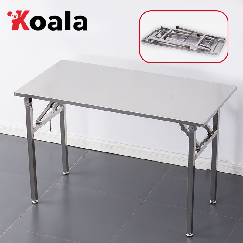 โต๊ะ (พับได้) 120cm/150cm โต๊ะพับสแตนเลสอเนกประ ไม่ใช้พื้นที่ โต๊ะประชุม