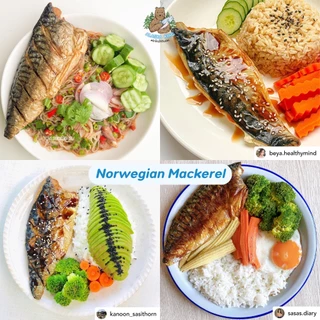 ปลาซาบะ นอร์เวย์ ปลาแช่แข็ง l 100g l 120g | Alaska King ปลาทะเลธรรมชาติ Norwegian Mackerel เนื้อนุ่ม ไม่คาว