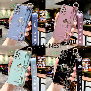 เคส Samsung Galaxy S23 Ultra เคส Samsung A32 เคส Samsung Note 8 เคส Samsung Note 9 Case Samsung M31 Case Samsung S9 Plus Case Samsung S23 Plus Soft Silicone New Maple Leaf Wrist Band Phone Case With Rope โทรศัพท์มือถือ ซิลิโคนนิ่ม ลายใบเมเปิ้ล