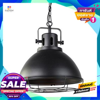 Iron โคมไฟแขวนเหล็ก (E27x1) LUZINO รุ่น 10431/1PB สีดำPendant Lamp Iron (E27x1) LUZINO No. 10431/1PB Black