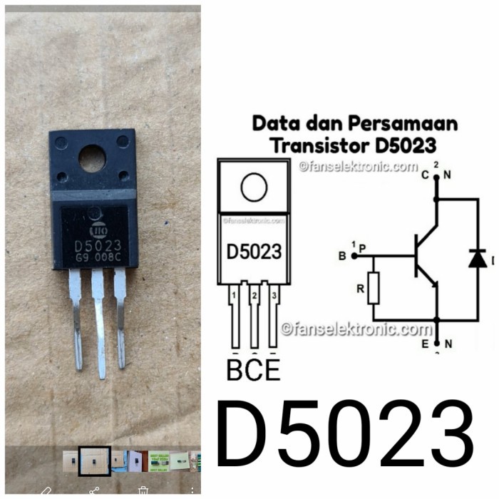 D5024 d 5024 ทรานซิสเตอร์ทีวีแนวนอน - D5023 ADL27 (5 ชิ้น)