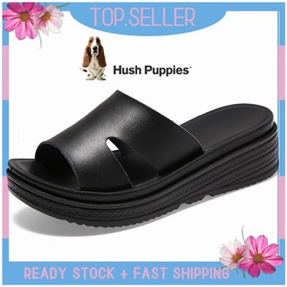 HUSH PUPPIES รองเท้าโลฟเฟอร์ ส้นแบน แบบสวม สําหรับผู้หญิง