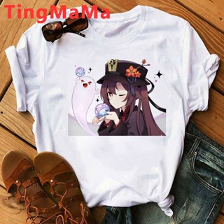 Genshin Impact Hu Tao t-shirt men tumblr casual white t shirt couple clothes t shirt graphic tees women aesthetic_03