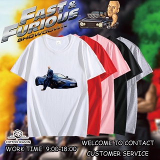 เสื้อยืดชาย Fast &amp; Furious Luke Hobbs เสื้อยืดoversize เสื้อผู้ชายเท่ ใส่สบายๆ เสื้อยืดเท่ เสื้อผ้าแฟชั่นเสื้อยืด_07