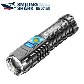 Smilingshark E200 ไฟฉาย led 2000lm Flashlight ไฟฉายแรงสูง ไฟฉายสว่าง ไฟฉายปรับโฟกัสได้ ชาร์จ USB ลดแสง 6 สปีด ตั้งแคมป์กลางแจ้ง ปีนเขา ไฟบ้าน light