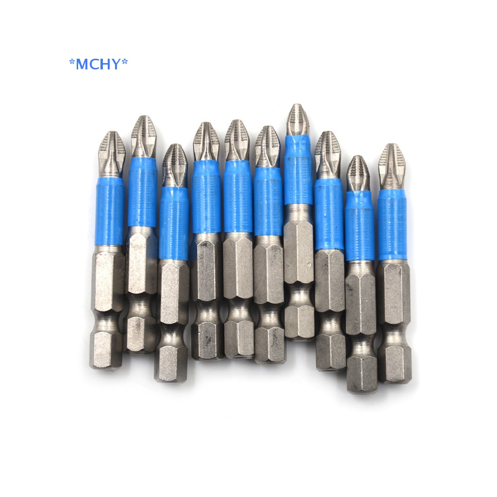 Mchy> ใหม่ ดอกไขควงไฟฟ้า หกเหลี่ยม แม่เหล็ก กันลื่น PH2 ยาว 50 มม. 1/4 นิ้ว 1 ชิ้น
