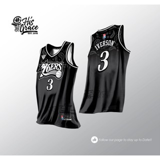 18 76ERS BLACK GREY FULL SUBLIMATION HG CONCEPT JERSEY