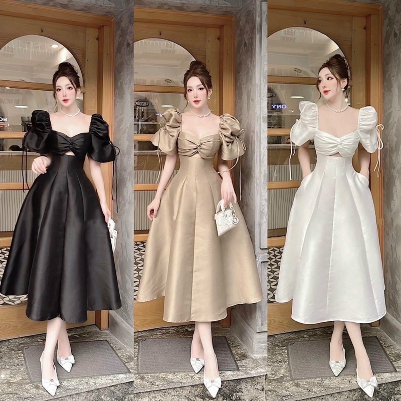 Bigsizetix D09 ชุดเดรสปาร์ตี้ผู้หญิงหน้าอกบิดบานและดีไซน์เอวตัดหรูหรา 50-90กก.