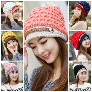 หมวกผู้หญิง สีสันสดใส TA34