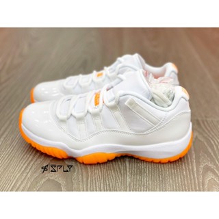 Vbdc Air Jordan 11 Low Citrus รองเท้าผ้าใบ ลําลอง สีขาว สีส้ม เหมาะกับการวิ่ง เล่นกีฬา บาสเก็ตบอล AH7860-139